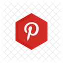 Pinterest Social Media Online Icon