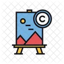 Derechos De Autor De Pintura Arte Obra De Arte Icon
