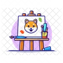 Pintura de perro  Icono