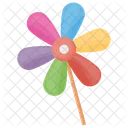Pinwheel Turbine Toy Colorful Toy Icon