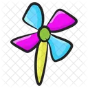 Pinwheel Paper Craft Kids Pinwheel Icon
