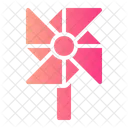 Pinwheel Kid And Baby Windmill Icon