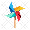 Pinwheel Toy Paper Windmill Paper Origami Icon