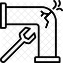 파이프 수리 파이프 수리 아이콘