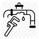 Pipe Repair Pipeline Maintenance Plumbing Fix Icon