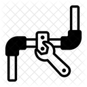 Pipe Repairing Plumbing Pipeline Icon