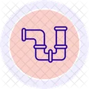 Pipe Srip Color Circle Icon Icon