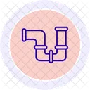 Pipe Srip Color Circle Icon Icon