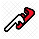 Pipe Wrench Plumbing Adjustable Icon