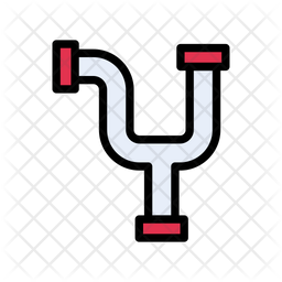Pipeline Icon - Download in Colored Outline Style