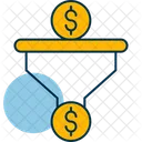 Pipeline de ventes en dollars  Icône