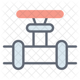Pipeline Valve Icon - Download in Colored Outline Style