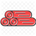 Pipes Construction Logs Icon