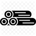 Pipes Construction Logs Icon