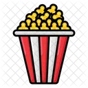 Balde De Pipoca Salgadinhos De Cinema Pipoca Ícone