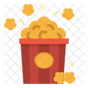 Pipoca Cinema Filme Ícone