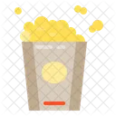 Pipoca Lanche Filme Ícone