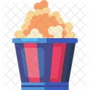 Pipoca Lanche Filme Ícone