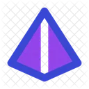 Piramid Geometry Shape Icon