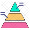 Desenho Animado Piramide Ícone