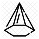 3 D Piramide Geometria Ícone