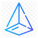 3 D Piramide Geometria Ícone