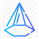 3 D Piramide Geometria Ícone