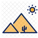 Piramide Desierto Arabia Icono