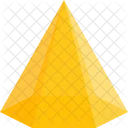 Hexagonal Piramide Formas Icono