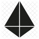 Piramide De Lados Icono