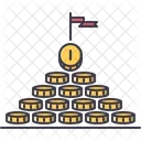 Moeda Piramide Lucro Icon