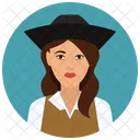 Pirata Mulher Avatar Ícone