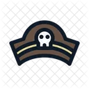 Pirata Sombrero Capitan Icono