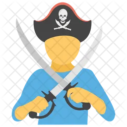 Pirata con espada  Icono