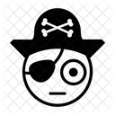 Esquema Pirata Emoji Icono