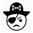 Esquema Pirata Emoji Icono