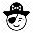 Esquema Pirata Smiley Icono