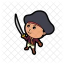 Cartoon Pirate Illustration Icon