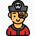 Pirate Skull Halloween Icon
