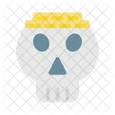 Pirate Skull Gold Icon