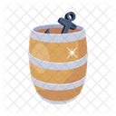 Drum Cask Pirate Barrel Icon