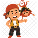 Child Monkey Pirate Icon