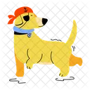 Cute Puppy Dog Holding Puppy Holding Icon