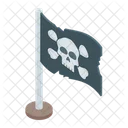 Pirate Flag Halloween Flag Emblem Icon
