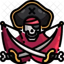 Pirate Flag Jolly Roger Danger Flag Icon