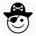 Outline Pirate Emoji Icon