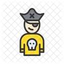 Pirate In Hat  Icon