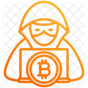 Hacker Piratage Bitcoin Icône