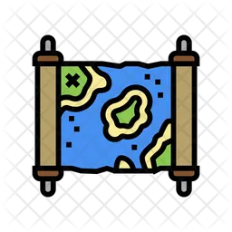 Pirate Map  Icon