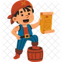 Pirate Map Adventure Icon